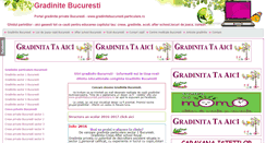 Desktop Screenshot of gradinitebucuresti.particulare.ro